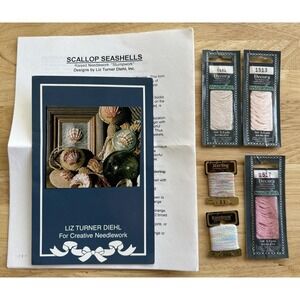 Liz Turner Diehl Scallop Seashell‎ Creative Needlework Pattern & Threads